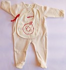 Newborn Baby Girl Boy Clothes Sleepers Romper Bodysuit Long Sleeve Bib Outfits 
