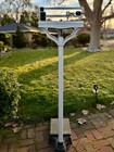 Antique Doctor   s Weight Upright Scale Art Deco  20   s  Enamel Cast Iron_cool  
