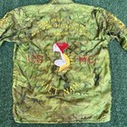 Vintage 70s Usmc Saigon Vietnam War Souvenir Full Zip Camouflage Jacket Medium