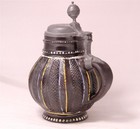 Antique German Beer Stein Dippoldiswalde annaberg W scaled Pattern C 1900 