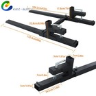 60  Tractor Bucket Clamp On Pallet Forks With Adjustable Stabilizer Bar 2000lbs