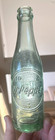 Nice Aqua Colored Dr Pepper Soda Bottle 10 2 4 Clock Dallas  Tx 1950 s Era L  k