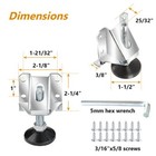 Powertec 71136-p4 Heavy Duty Leveler Legs W  Lock Nuts  16 Pk