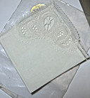 La Nationale Vintage Brussels Lace Center Handkerchief White Hanky Hankies E