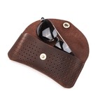 Vintage Glasses Case Genuine Leather Eyeglass Storage Sunglasses Organizer Cover