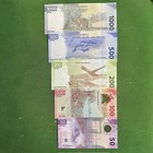 2025 50 100 Polymer 200 500   1000 Pesos Unc 100th Anniv Banco De Mexico 5 Note