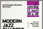 Modern Jazz Quartet     Rare Vintage Original Antwerp 1964 Jazz Concert Poster