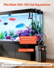 Vevor 396gph Canister Filter External Aquarium W  Timed Light For Up 125 Gallon