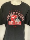 Reebok Calgary Stampeders Cfl Football T-shirt Black Size Xl Made In         