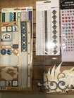 Mixed Lot Of  Scrapbook Stickers  Embellishments   More 