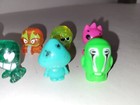 Vintage Mixed Lot 8 Crazy Bones Figures Gogo Aliens