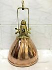 Antique Nautical Ship Brass   Copper Authentic Pendant Hanging Spot Light 