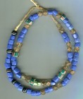 African Trade Beads Vintage Czech Rare Clear Glass Beads And Opaque Russian Blue