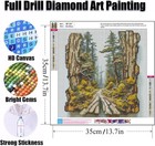 Forest 5d Diamond Art Kit For Adults Full Drill Diy Wall Art Decoration 14x14