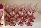 New In Box - Vintage Libbey Plum Wine Water Glass Goblets - Set Of 12