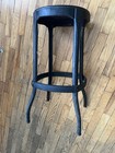 Original Vintage Industrial Toledo Uhl Art Steel 24    Riveted Metal Stool