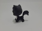 Authentic Lps Littlest Pet Shop  55 Angora Cat Black White Tuxedo Green Eyes 