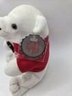 Coke Coca Cola 1997 Bean Bag Plush Polar Bear With Bottle And Red Shirt 6 
