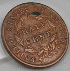 1835 Cohen 1 Classic Head Half Cent A Fine Brilliant Coin Fine Lines  346-1-6
