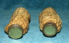 Vintage Pair Of Plastic Peanut Shaped Bottles