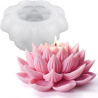 3d Lotus Candle Molds For Candle Making Supplies Flower Silicone Mold For Sce   