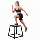24 30  plyometric Jumping Box Steel Plyo Box Exercise Metal Exercise Step Up Box