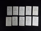 B29 Lot Of 10 Ogdens Tabs Cigarette Cards Early 1900s
