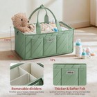 Baby Essentials Diaper Caddy Organizer     Portable Storage Basket With Shoulde   