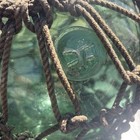 Vintage Antique Double Ff Japanese Glass Fishing Float 36  Diameter