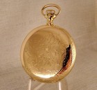 129 Years Old Elgin 17j 14k Gold Filled Hunter Case 16s Great Pocket Watch