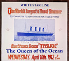 Vintage Rms Titanic White Star Line  queen Of The Ocean  Poster Repro  20x28