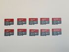 Lot Of 10 Sandisk 64gb Ultra Micro Sd Flash Sdhc Memory Card With Adapter