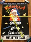 Vtg Mot  rhead Concert Poster 1993 Kreator Sodom Entombed Metal Orig Berlin Lemmy