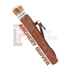 Archery Quiver Handmade Cowhide Leather Quiver   Brown Arrow Quiver For Hunting