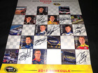 2012 Toyota Racing Drivers Autigraphed Kyle Busch Plus 6 Drivers 17 x11  Poster