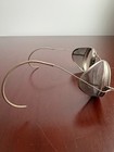 Vintage Metal Safety Glasses With Mesh Side Shields  Industrial