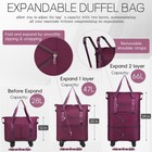 Voowo Duffel Bag With Wheels - Rolling Foldable Expandable Duffle Bag With Wh   