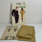 Vtg 1980   s Very Easy Vogue Sewing Pattern 7577 Broad Shouldered Dress Uc Sz 8-12