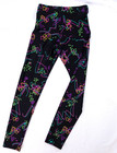 Gilda Marx Spandex Vintage 1980s Neon Printed Tights Adult Small