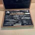 Large Antique Professional Cased Drafting Tools Set Pracision E o  Richter Co 