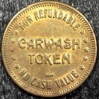Central Point Carwash - No Cash Value Car Wash Token 25mm  c2041 