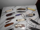 Lot Of 21 Pocket Knives some Advertising   Vintage  Clauss winchester barlow