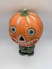 Vtg 90s Halloween Kooky Spooky Jack O Lantern Scarecrow Bobblehead Primitive 9 