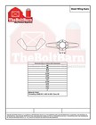  8-32 Wing Nuts Zinc Plated Coarse Thread  pick Quantity 