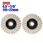 4 5  Wool Felt Flap Disc Metal Working Polishing Buffing Wheel For Angle Grinder