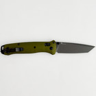 Benchmade 537gy-1 Bailout Woodland Green Aluminum Handle Pocket Knife