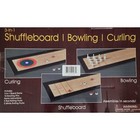 3 In 1 Tabletop Shuffleboard Bowling Curling Game Set Family Fun New