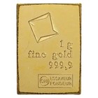 1 Gram Gold Bar  random Design  9999 Fine