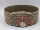 Antique Qing Dynasty Porcelain Enamel Tea Glaze Floral 6  Brush Washer  Stamped