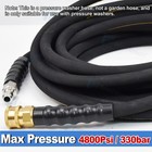 Hot cold Water Pressure Washer Hose 3 8  X50 100ft 6000psi Extension 1 2-braided
